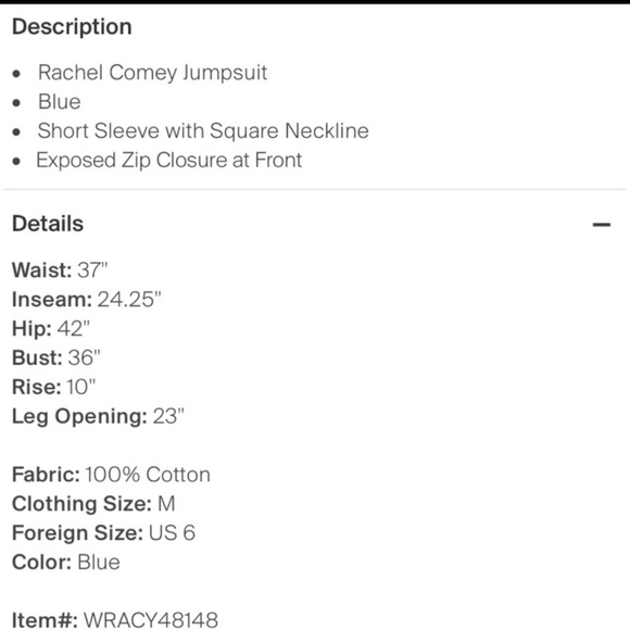 Like New Rachel Comey Bend Jumpsuit in Dark Denim - Picture 4 of 4